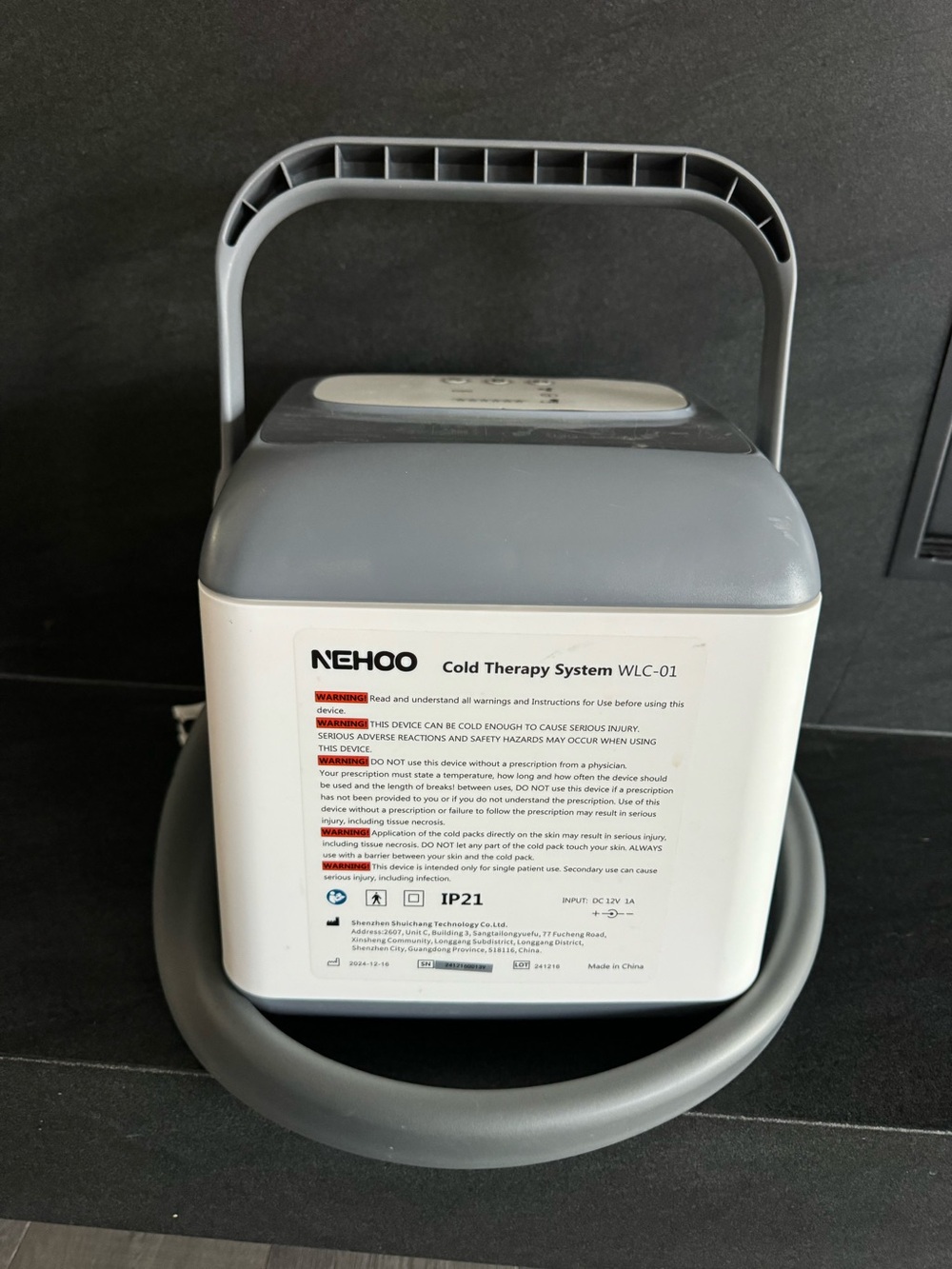 NEHOO Cold Therapy System,  Ice Therapy Machine, Post-Surgery Cryotherapy